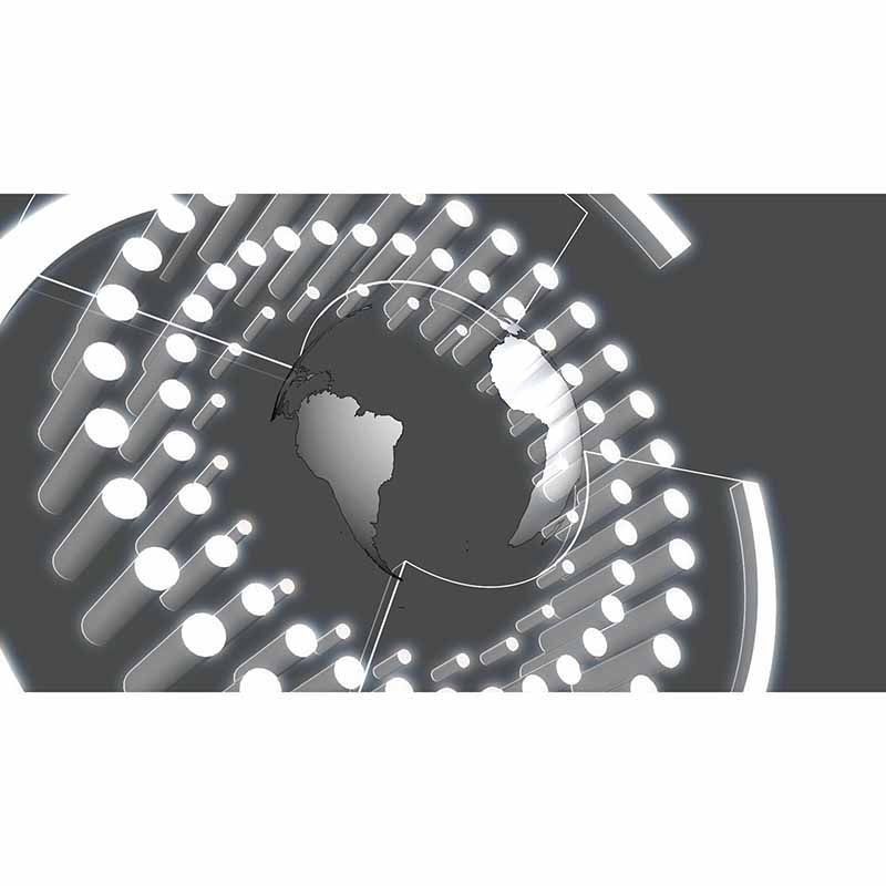 Map Illustration Mildew Resistant Mural Wallpaper Living Room Wall Mural