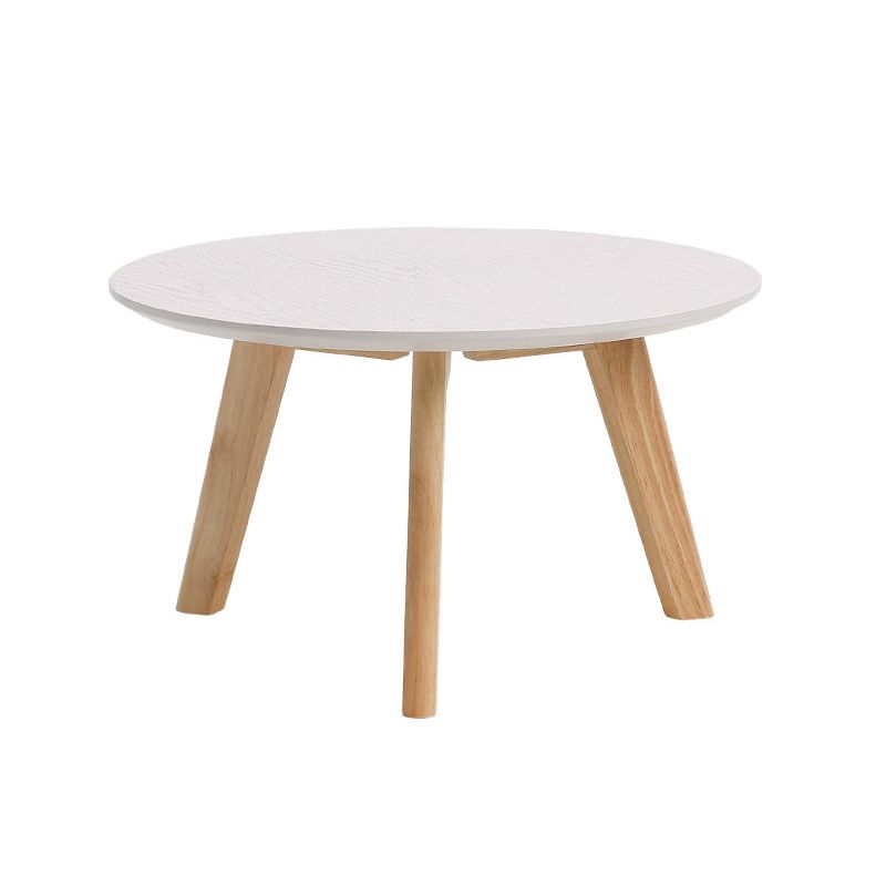 11"H Contemporary Coffee Table Solid Wood Coffee Cocktail Table