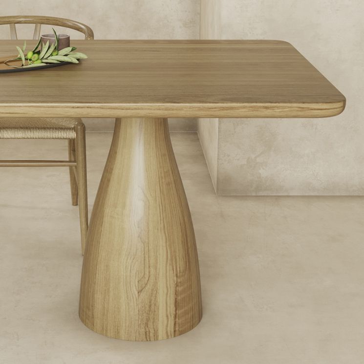 Modern 1/3/4/7 Solid Wood Dining Table Set with Wooden Chairs Dinette Set for Kitchen