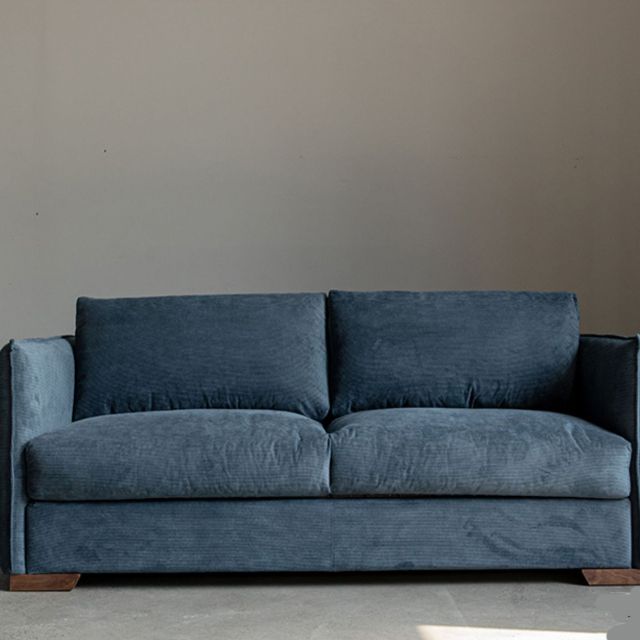 Scandinavian Sofa Fabric Living Room Pillows Square Arm Standard Sofa Bed