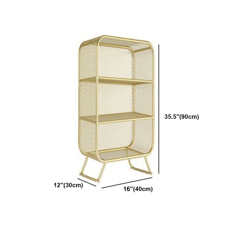 Industrial Standard Bookcase Contemporary Metal Closed Back Bookcase