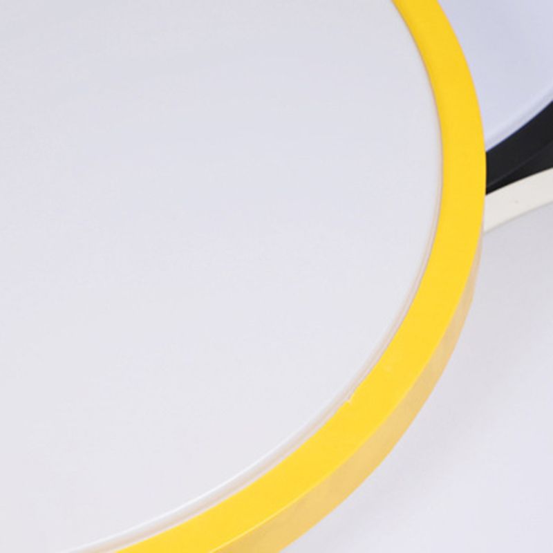 Abat-jour rond en acrylique encastré, lumière moderne nordique Macarons Style1 tête encastrée