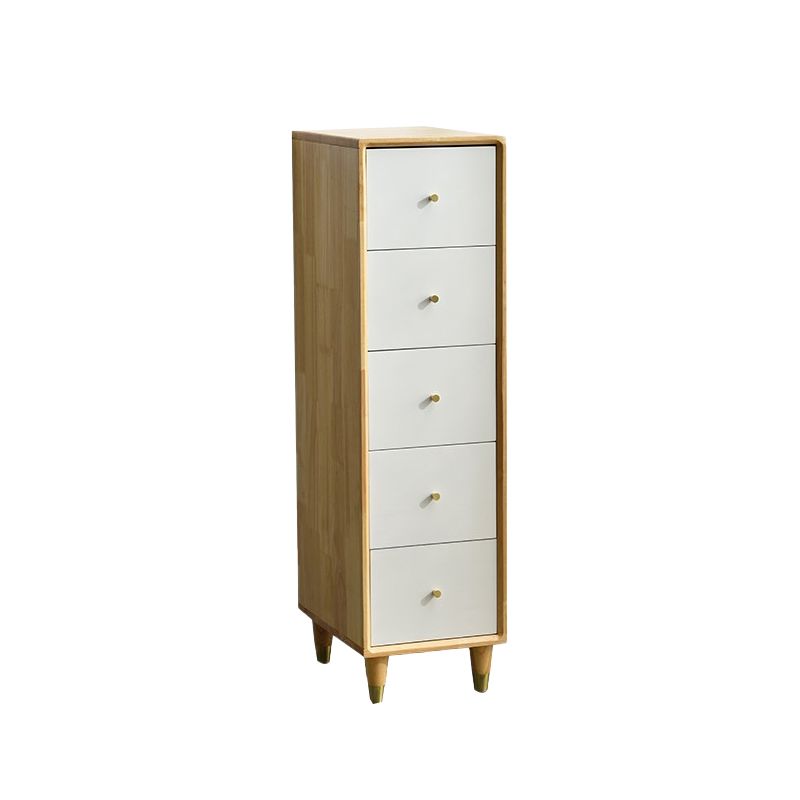 Modern Wood Cabinet Square Straight Legs Side Cabinet with Drawer