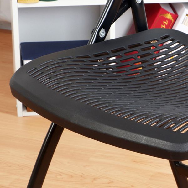 Chaise d'intérieur et d'extérieur moderne en métal et plastique, chaise d'appoint de salle à manger à dossier ouvert sans accoudoirs