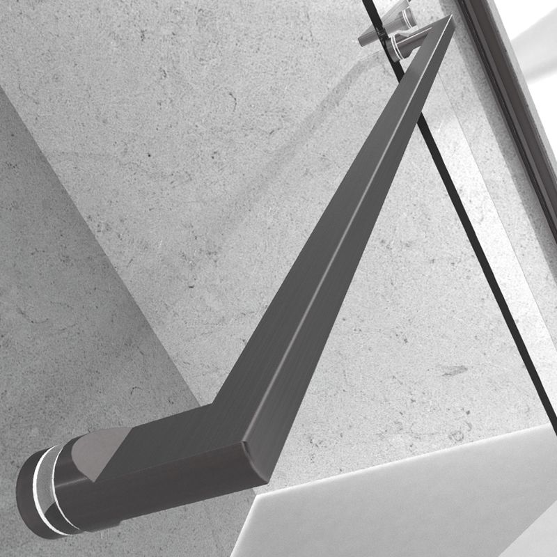 Double Shift Semi Frameless Narrow Bezel Tempered Glass Shower Door