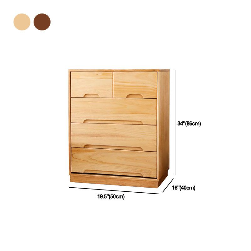 Modern Solid Wood Lingerie Chest Bedside Vertical Storage Chest