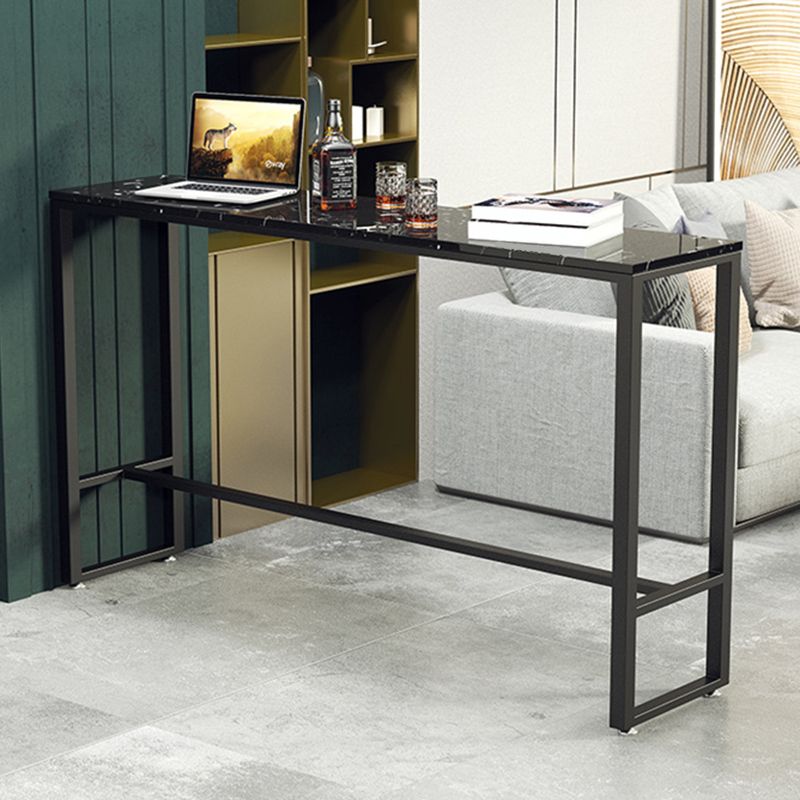 Rectangle Marble Bar Table Set Industrial Style 1/3/5 Pieces Bar Height Bar Set