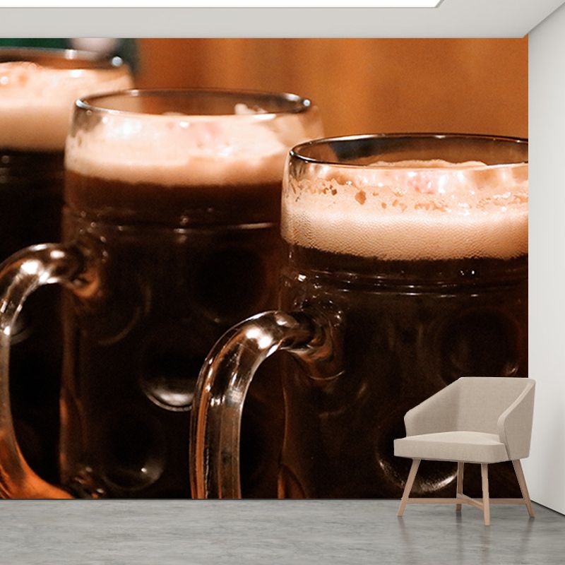 Modern Wine Pub Decorative Mural Wallpaper Moisture Resistant Art, Custom Size Available