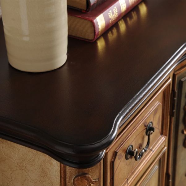 French Country Wooden Console Table Rectangle Console Sofa Table for Hall