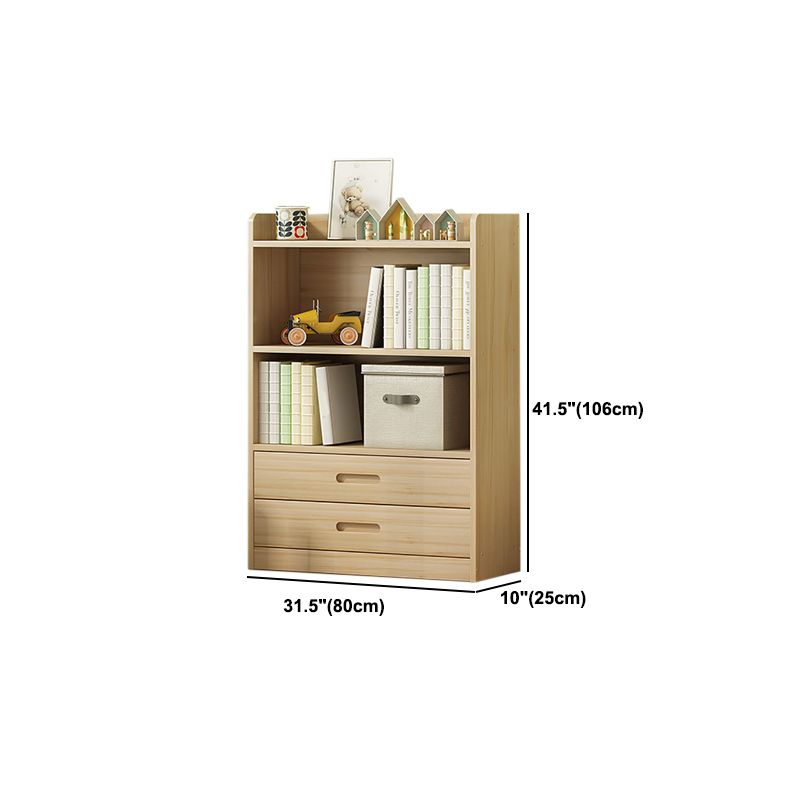 Modern Solid Wood Bookcase Closed Back Bookshelf for Any Room