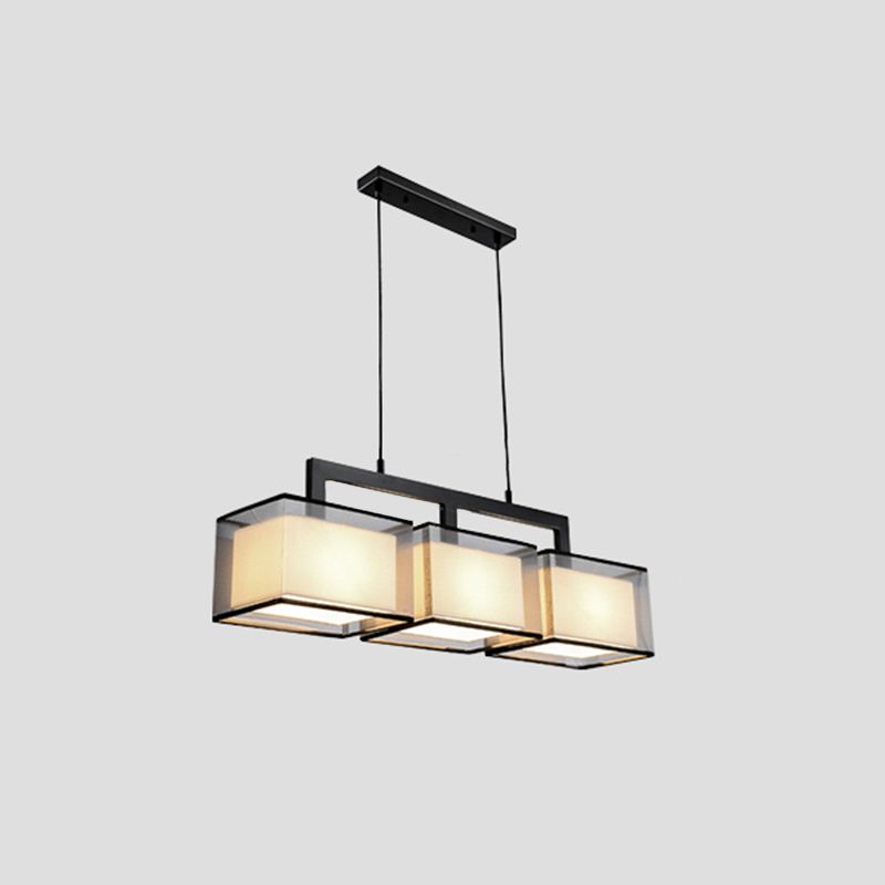 Modern Cucina Isola Luce Cubo Isola Illuminazione Metal 3 Luci dell'isola Light