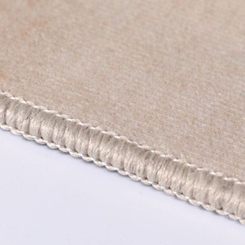 Khaki Modern Rug Polyester Curve Indoor Rug Non-Slip Backing Rug for Home Decor
