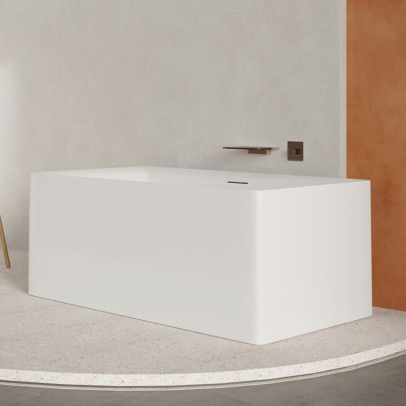 Modern Acrylic Freestanding Bathtub Soaking Tub without Faucet Holes