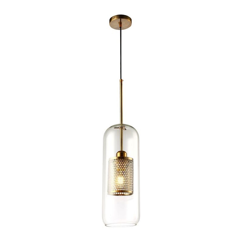 Contemporary Hanging Light Glass Shade Pendant Lighting Fixture for Sitting Room