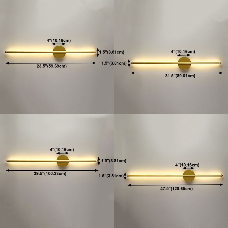 Metall Linearer Schatten Wandleuchten moderner Stil 1- Lichtwandmontiertes Licht