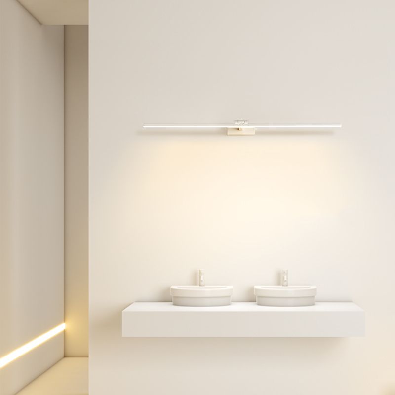 Modern Minimalist LED Wall Light Aluminium Linear Wall Lamp with Silicone Shade