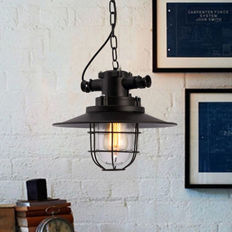 Metal Black Black Black Affermazione Light Gage Shade Industrial Spender Segret for Restaurant