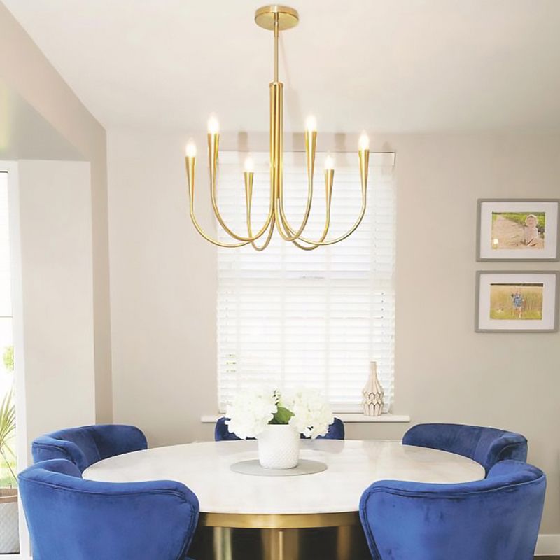 Designer Candle Chandelier Light Fixture Multi-Head Chandelier Pendant Light for Living Room