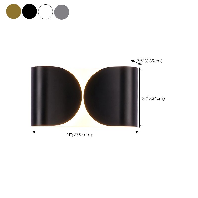 Contemporary Minimalist LED Wall Light Fixture for Sitting Room