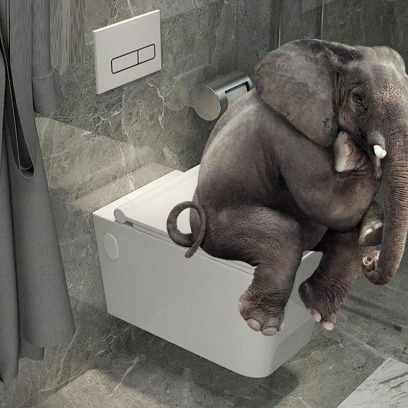 Modern Ceramic Flush Toilet White Wall Hung Toilet Bowl for Washroom