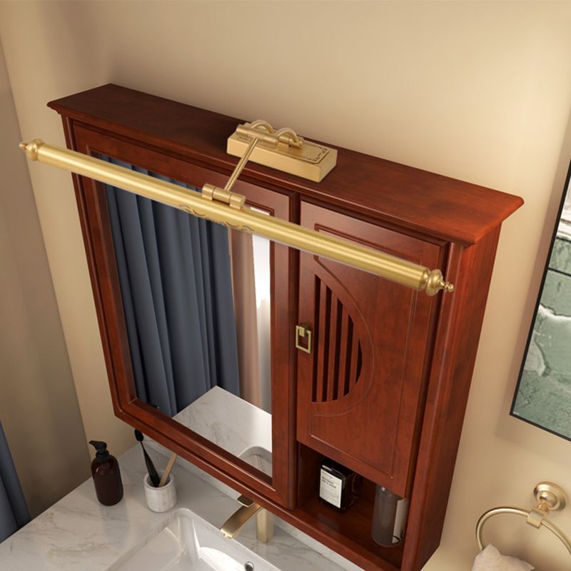 Tube Metal Wall Lighting Ideas Modernism LED Vanity Mirror Lamp with Adjustable Arm