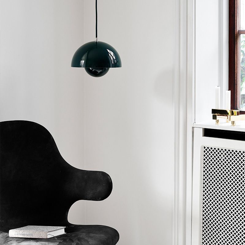 Lámparas colgantes de estilo posmoderno medio círculo 1 luz colgante de luz para cocina