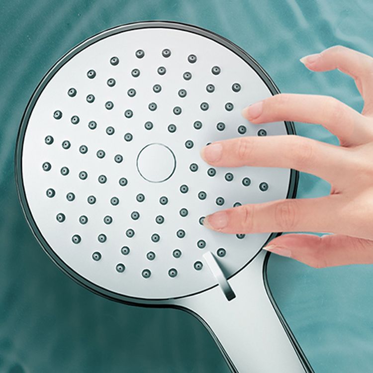 Round Self-Cleaning Hand Shower Adjustable Water Flow Wall-Mount Hand Shower