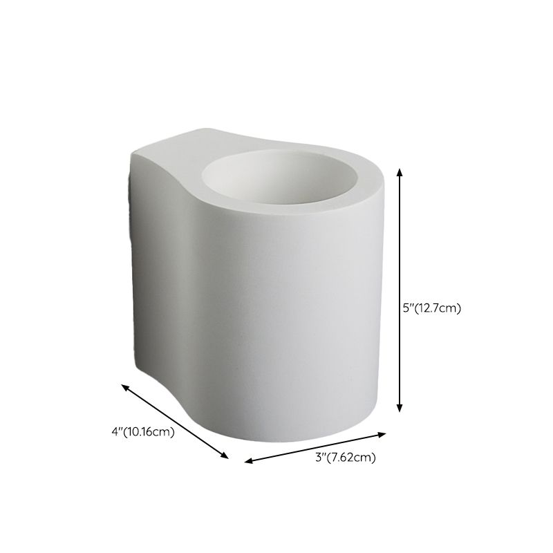 Modern Style Cylinder Wall Sconce Metal 2 Light Sconces for Outdoor