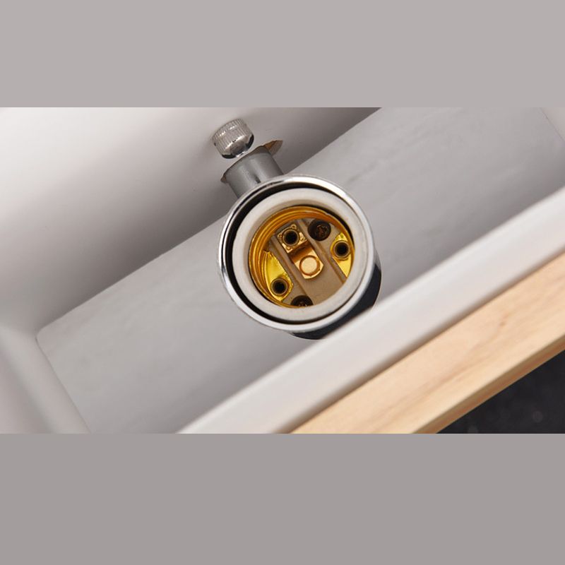 Lámpara de pared de madera de madera de led minimalista moderno lámpara de vidrio lámpara de noche