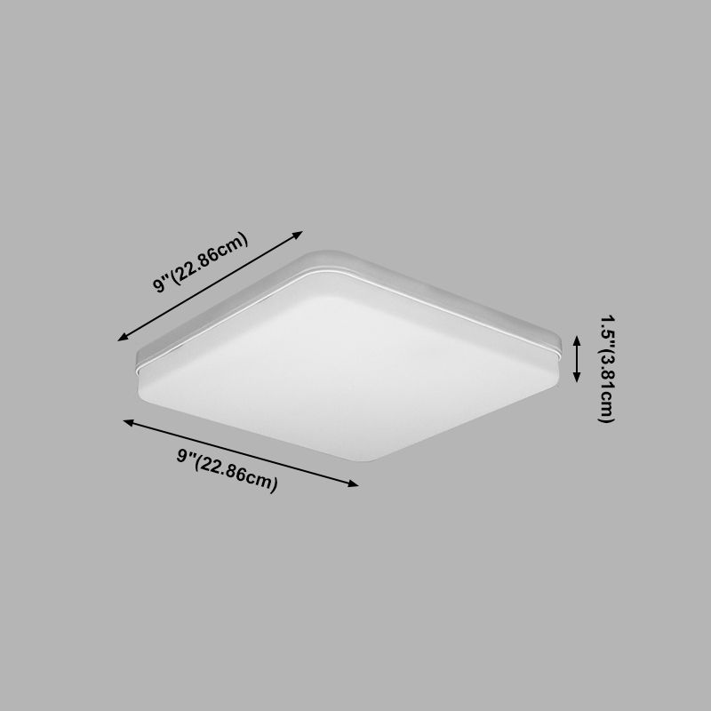 Geometry Shape LED Ceiling Lamp Modern Acrylic 1 Light Flush Mount for Kitchen
