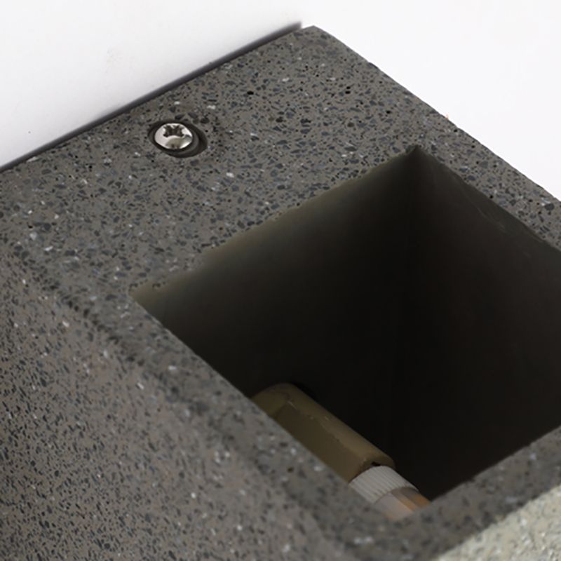 Pallen cúbico Splke Lighting Fixture Concreto Estilo simple Flush Monte Luz de pared