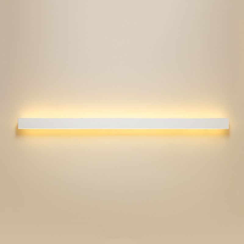 Linear Shape Metal Wall Lighting Idea Modern Style 1 Light Wall Mount Lighting