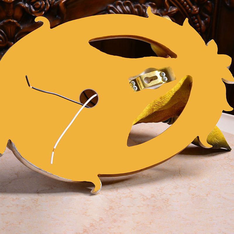 Resin Deer Wall Sconce Lamp Decorative 1-Light Crystal Wall Light for Living Room