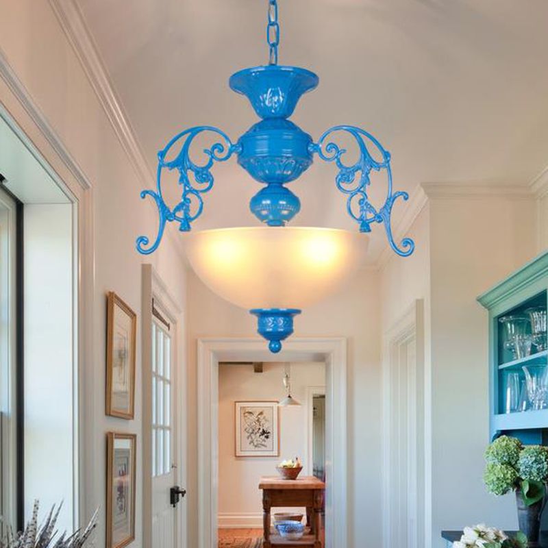 BOL BOLL LAMPE CHANDELIER Classic Style Metal 3 Lumières Salon Hanging Light