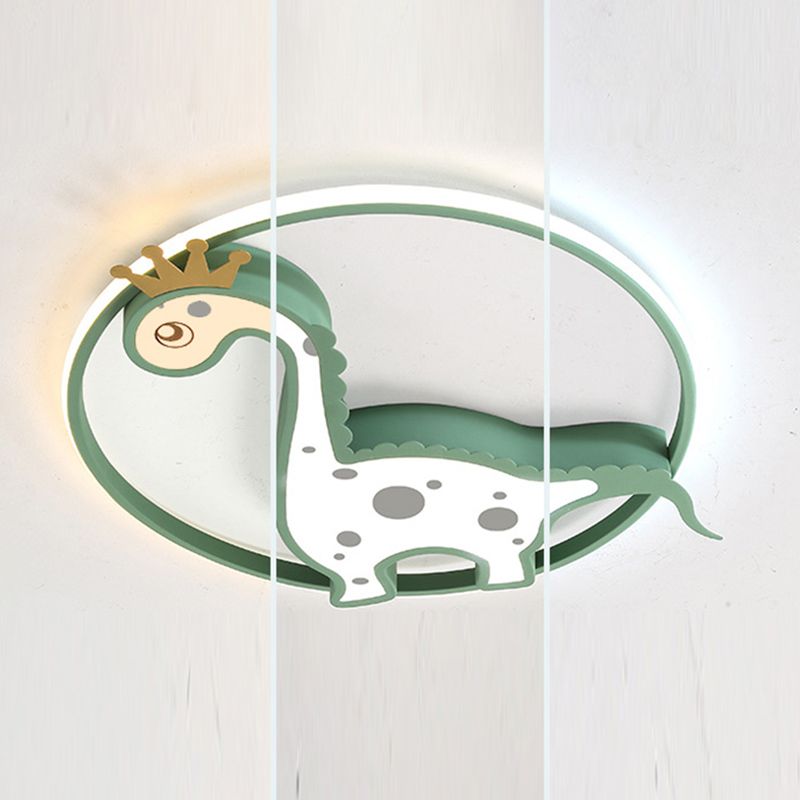 Chambre d'enfants dinosaure encastré plafonnier acrylique Creative LED plafonnier