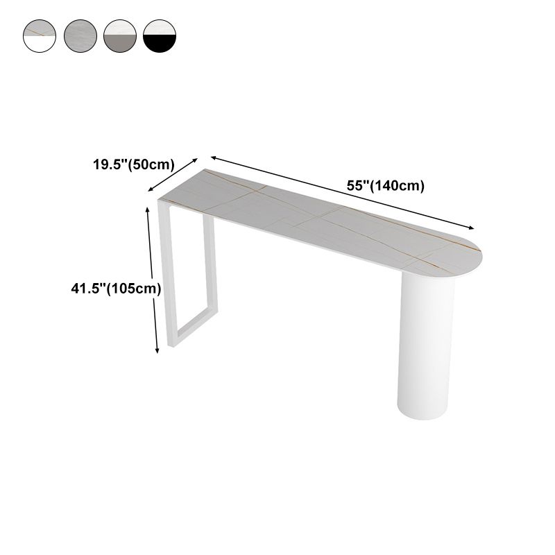 Contemporary Style Rectangle Bar Counter Table Dining Sintered Stone Table for Kitchen