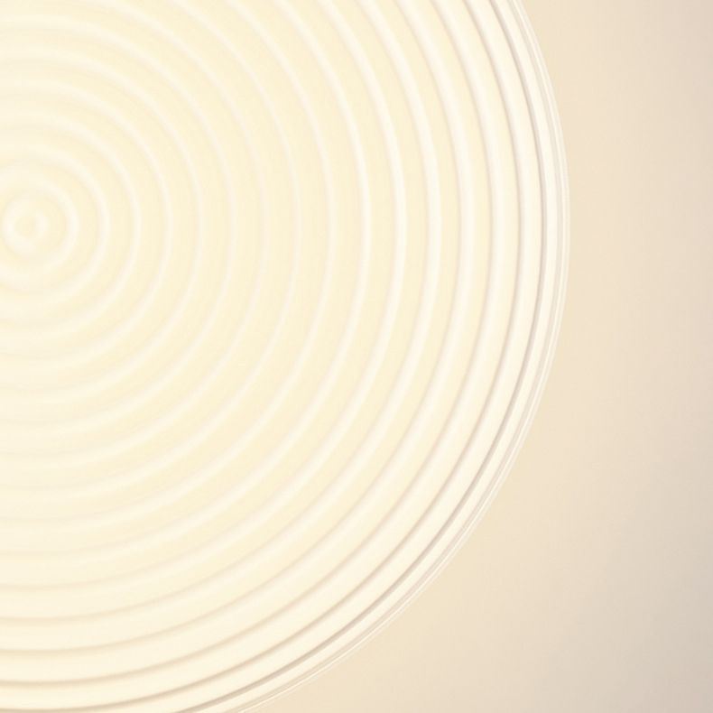 LED Contemporary Ceiling Light White Shaded Flush Mount Lighting for Room