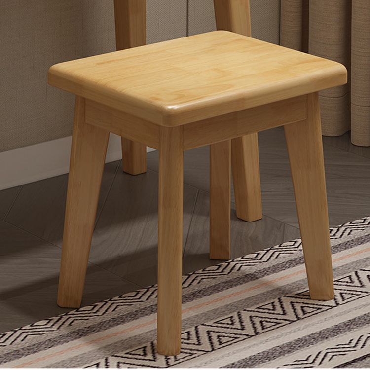 1/4-Drawer Wooden Vanity Makeup Table Set Vanity Stool - 53.15" H