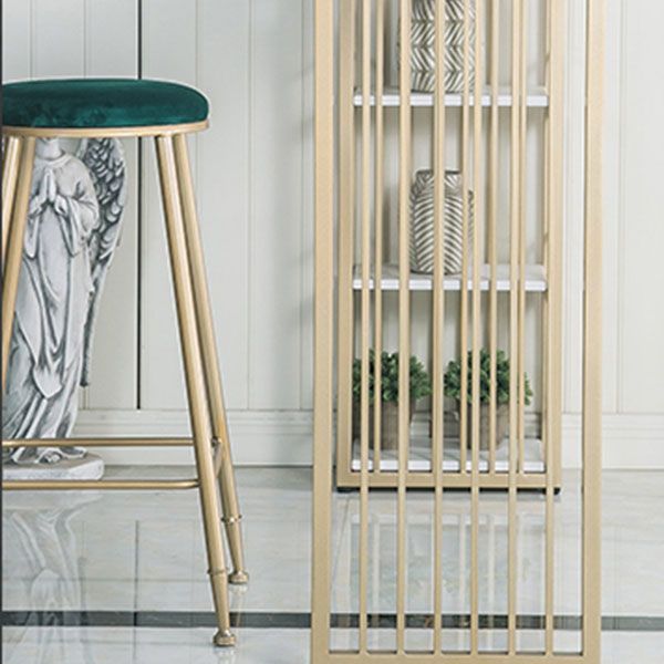 Glam Style Bar Table Set 1/3 Pieces Rectangle Bar Table with Upholstered Stools