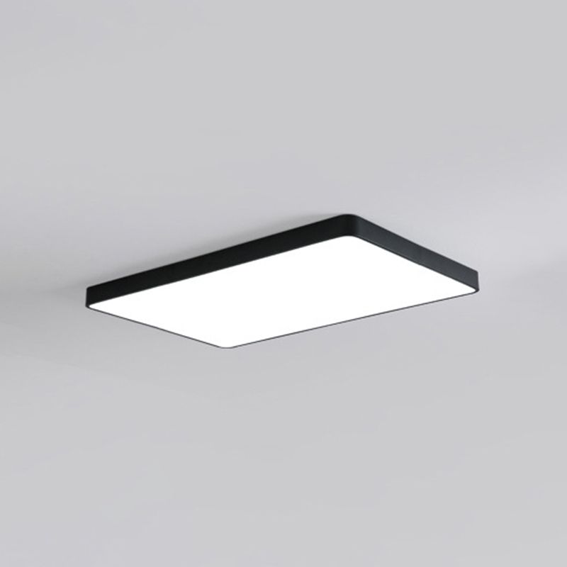 Metal Geometric Shade Flush Mount Llight Modern Style1 Head Flush Mount