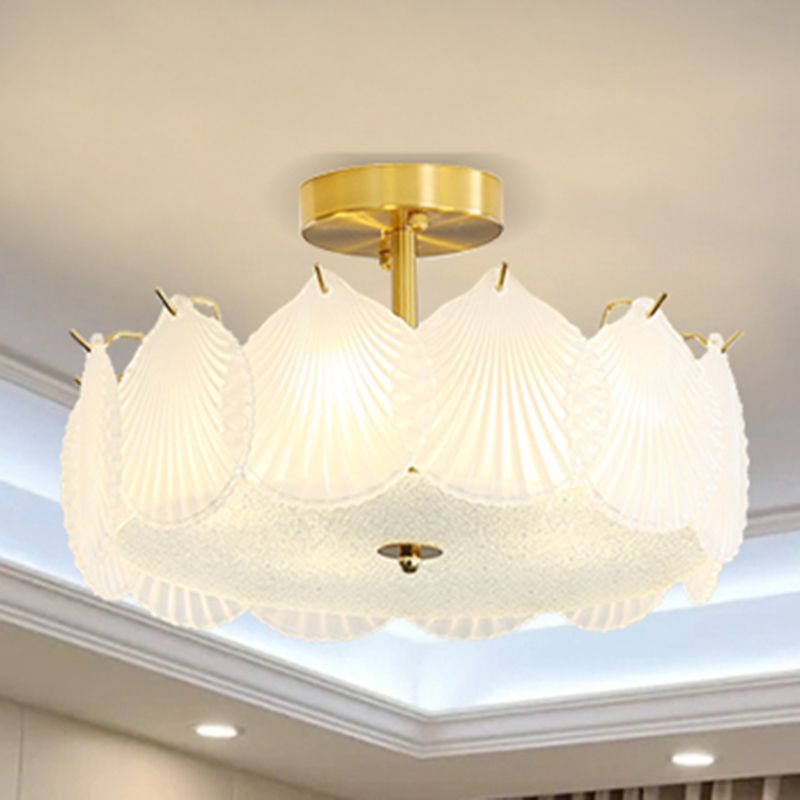 Nordic Ceiling Light Creative Glass Flush Mount Ceiling Light Fixture for Bedroom