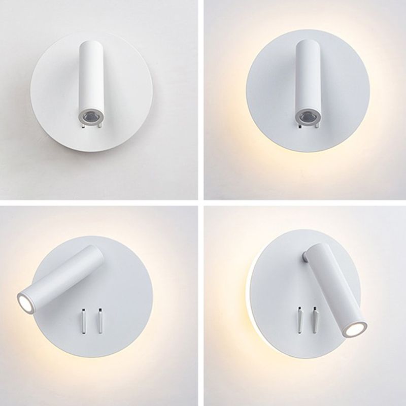 Estilo contemporáneo Luces de lectura de lámpara de luz montado en pared de estilo geométrico