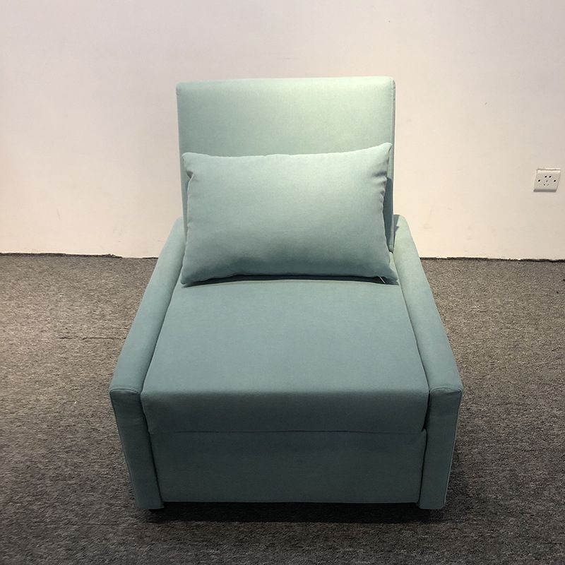 Modern Green Convertible Sofa Cushion Back Foldable Futon Chairs