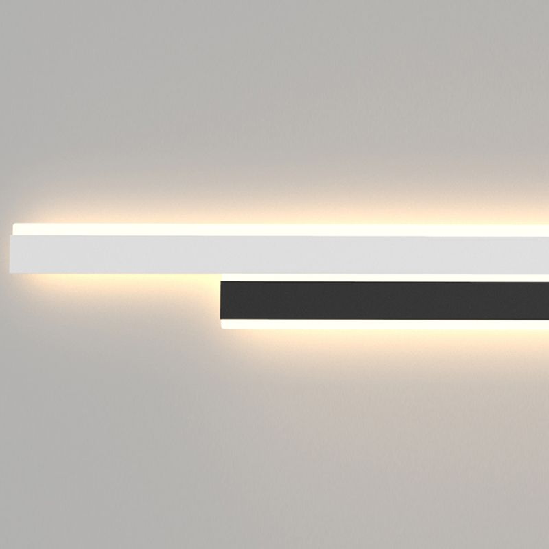2 luces Luz de pared de metal lineal Luz de montaje de pared de estilo moderno