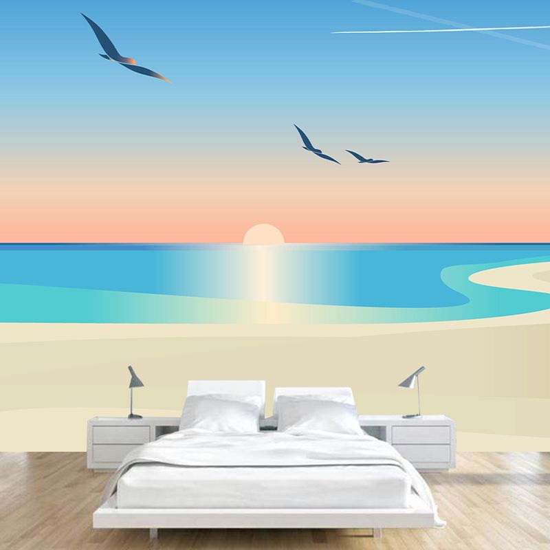 Tropical Plants Mural Wallpaper Decorative Wall Art for Decoration