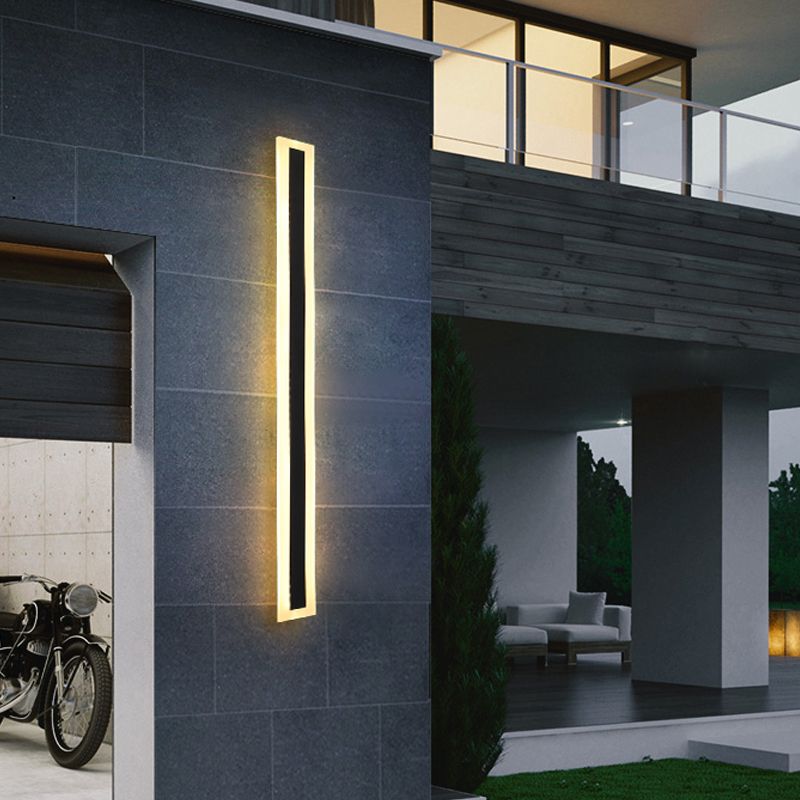 Linea a forma di linea a led lampada con applione murale moderna a striscia lunga a parete lampada per interno