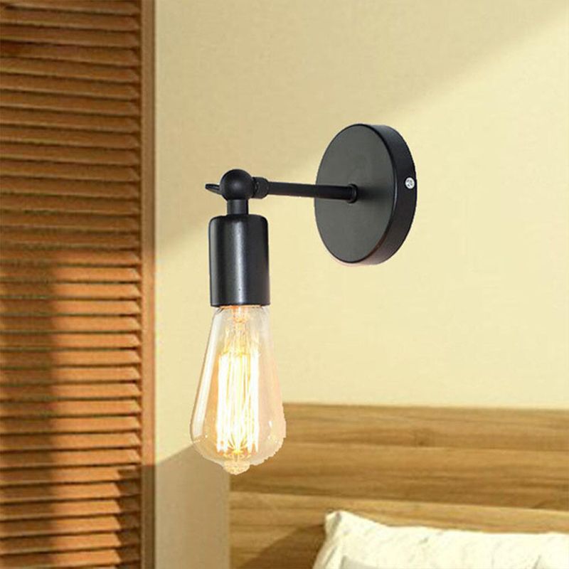 Industrial Black Wall Light Metal Lighting for Home Living Room