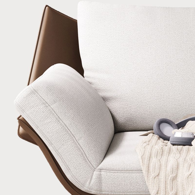 Mid-Century Modern Accent Armchair Flared Arms Fabric Armchair
