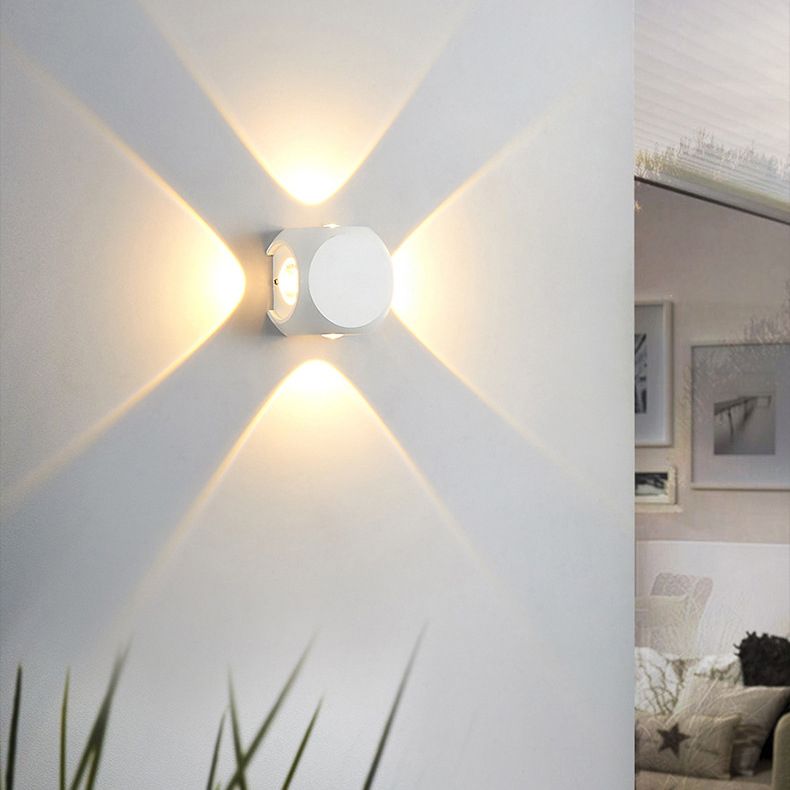 4-licht vierkante wandwandlampen hedendaagse stijl metalen wandwasser SCONCE