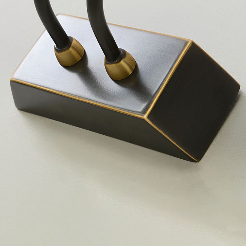 American Style Vanity Light All Copper Vanity Lamp with Acrylic Shade for Bedroom